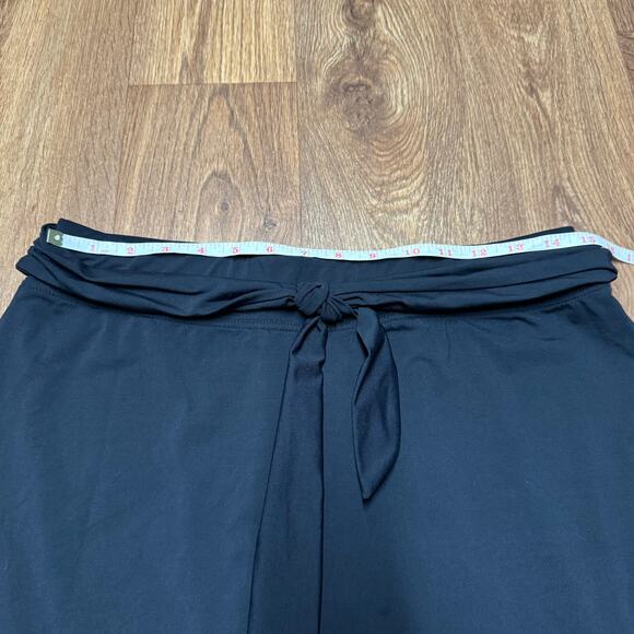 Lands End Womens Black Swim Skirt Tie Front CoverUp Size Small Nylon - Picture 5 of 7
